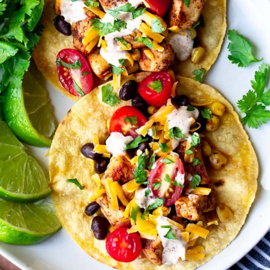 Chicken Tostadas