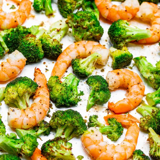 Lemon Butter Shrimp & Broccoli