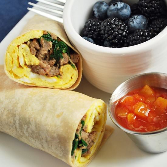 Easy Low Carb Breakfast Burritos