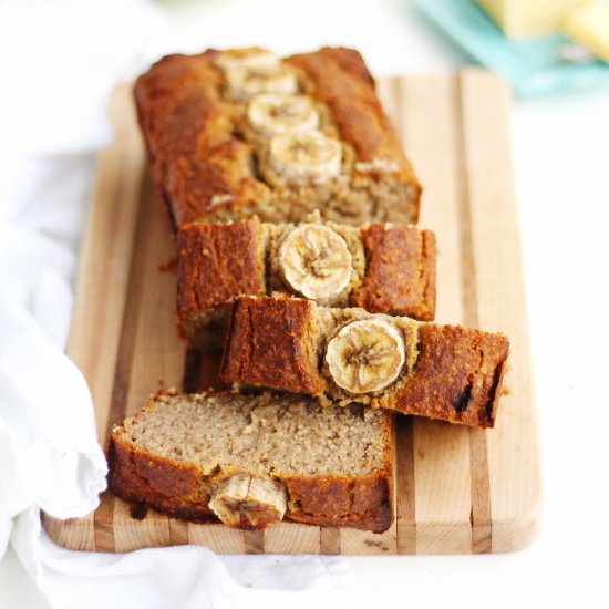 Healthy vegan banana bread