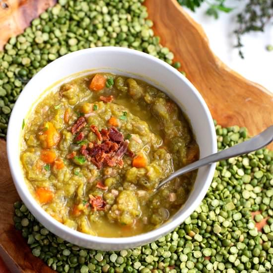 Crock Pot Split Pea Soup with Ham