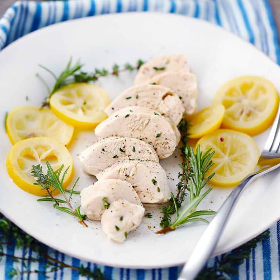 Poached Chicken Breasts