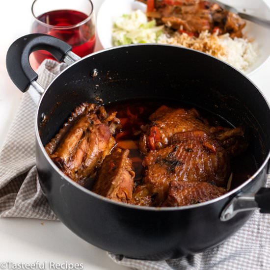 Caribbean Brown Stewed Turkey Wings
