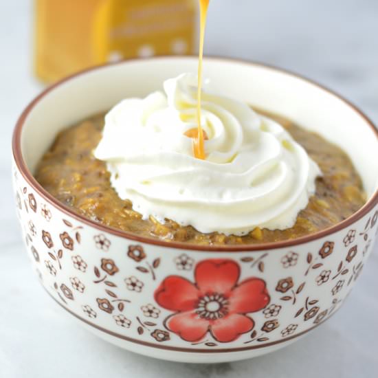 Maple Butter Latte Oatmeal