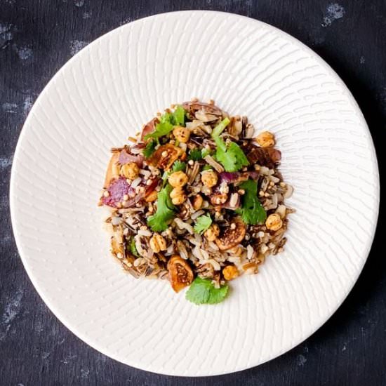 Wild Rice Salad with Puffed Quinoa