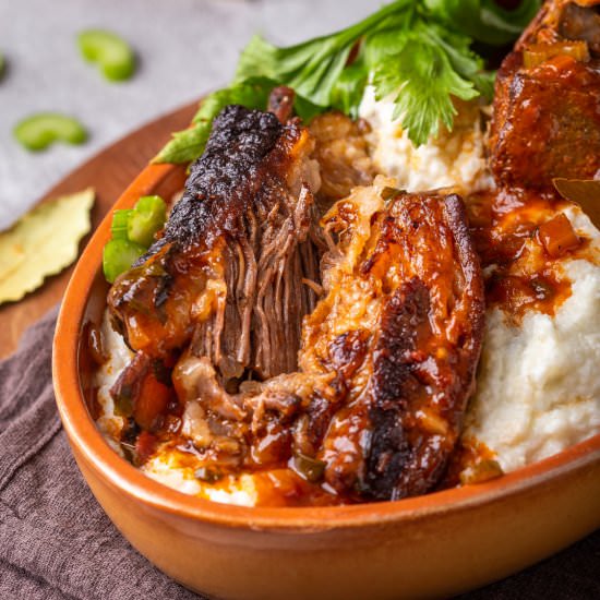 Oven baked beef ribs