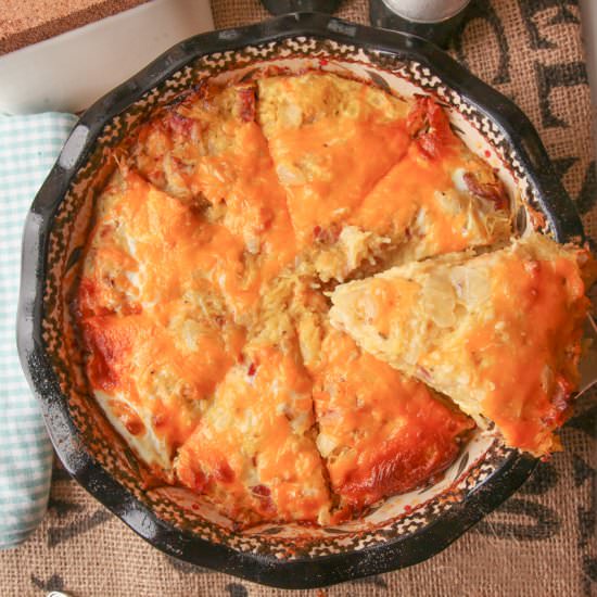 Cheesy Spaghetti Squash Quiche