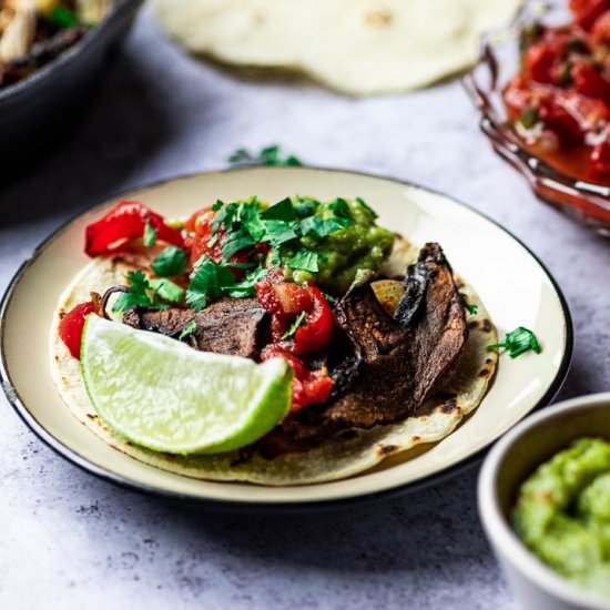 Vegan (WFPB) Fajitas on a Sheet Pan