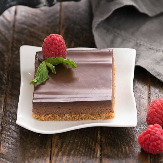 Dark Chocolate Mousse Bars