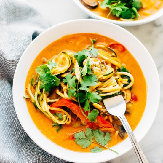 Curry Zucchini Noodles