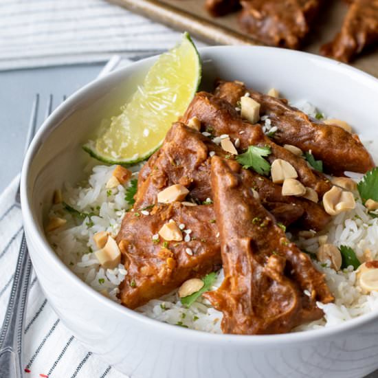 Peanut-Lime Tempeh
