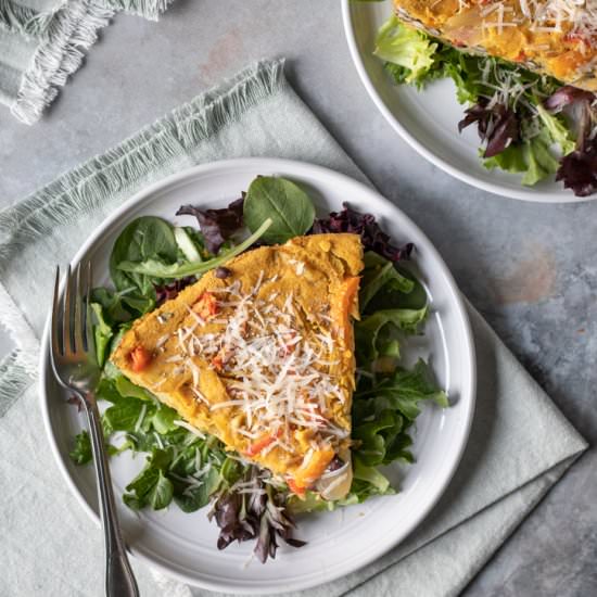 Hash Brown-Crusted Vegan Frittata
