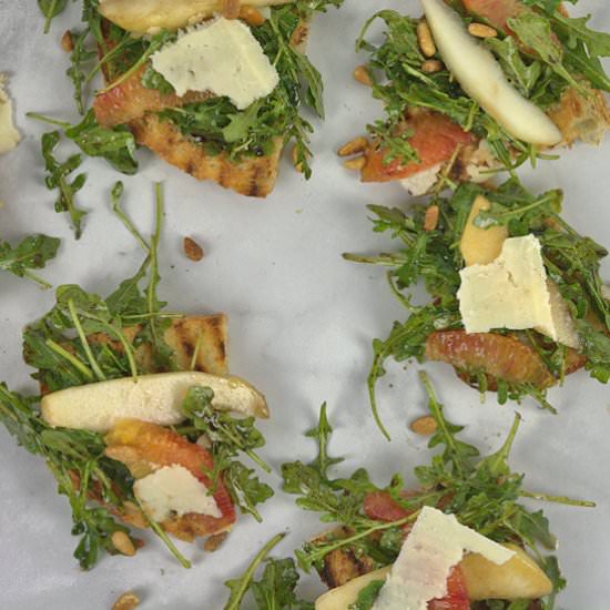 Arugula Pear Orange Pecorino Salad