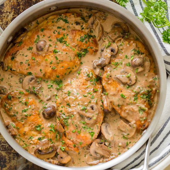 Creamy Chicken Marsala