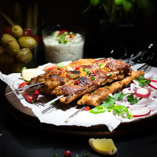 Chicken Seekh Kebabs