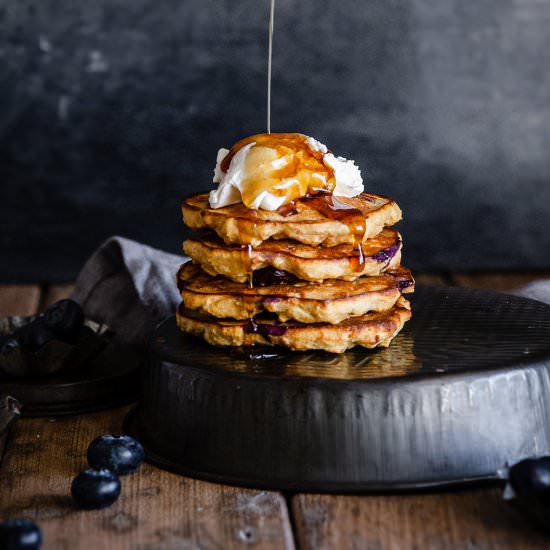 Baked Blueberry Pancakes