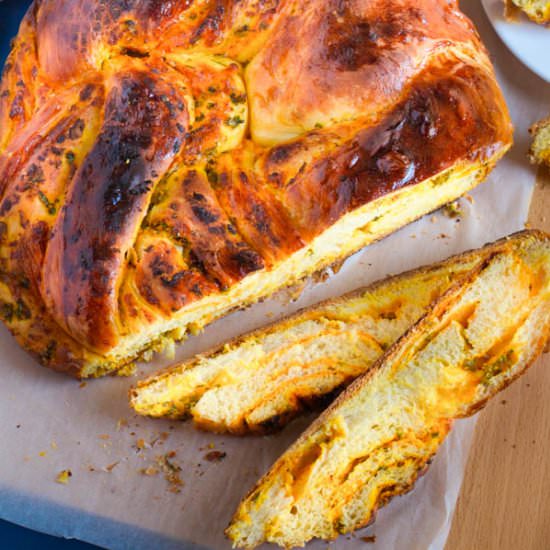 Savory Carrot Swirl Bread