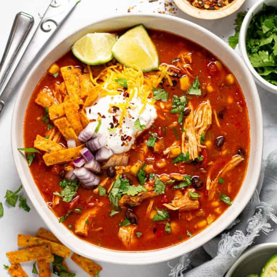 Easy Chicken Tortilla Soup