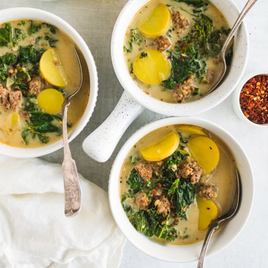 dairy free zuppa toscana soup