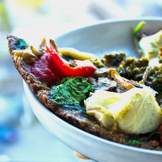 Superfood Funghi Flatbread (vegan)