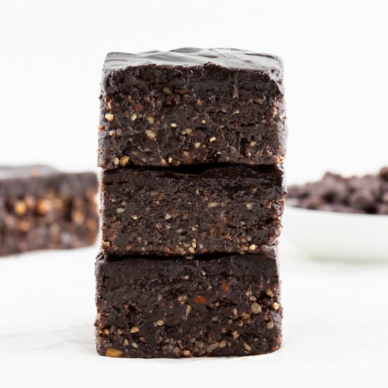 No Bake Vegan Brownies
