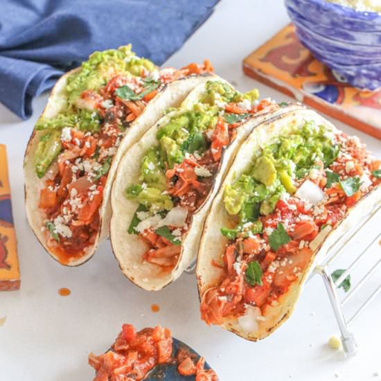 Instant Pot Vegan Tinga Tacos