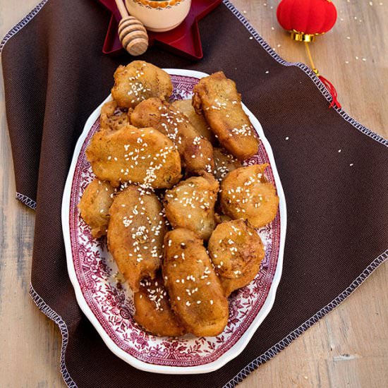 Chinese fried bananas