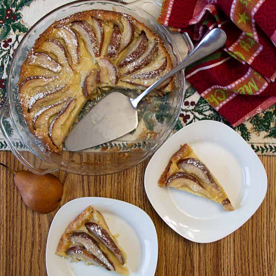 Pear Custard Pie