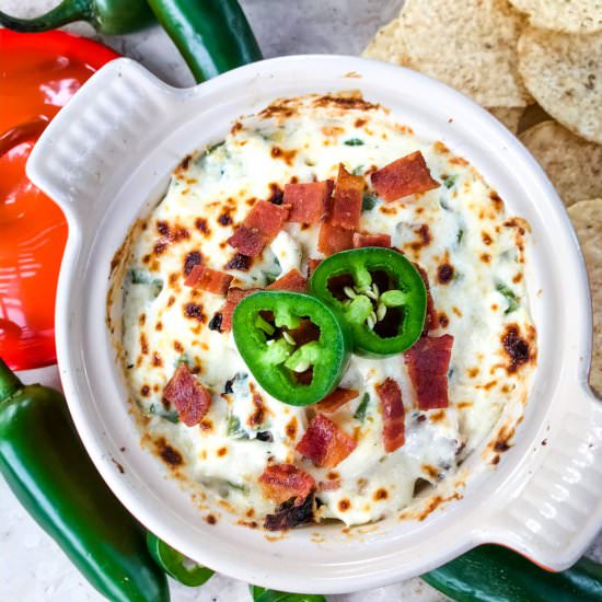 Bacon Jalapeno Popper Cheese Dip