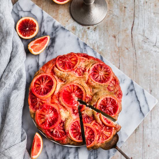 Blood Orange Upside Down Cake
