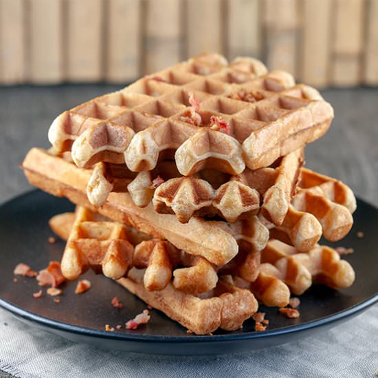 Bacon waffles