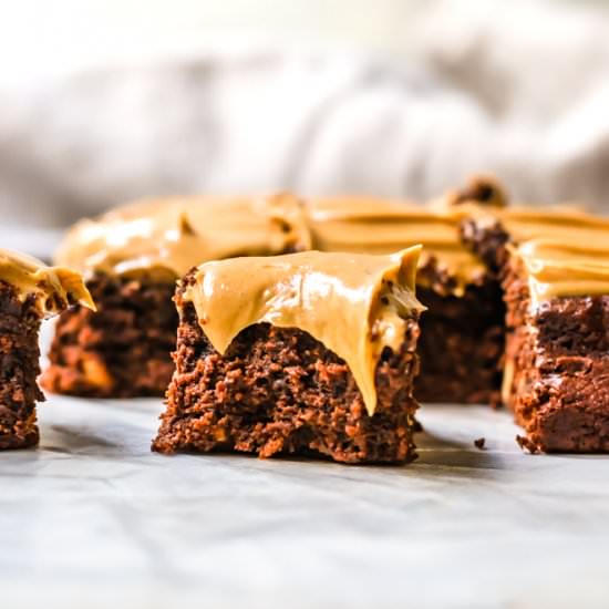 Peanut butter brownies