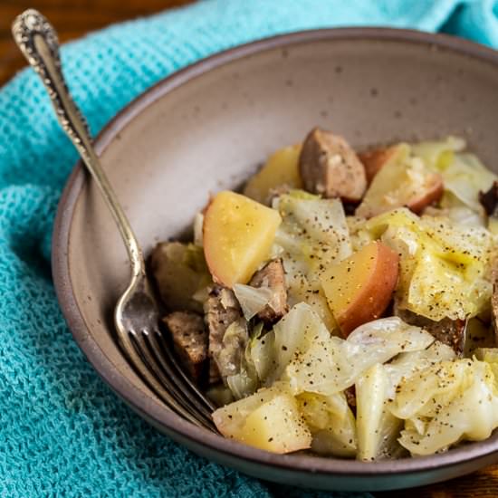 Instant Pot Sausage and Cabbage