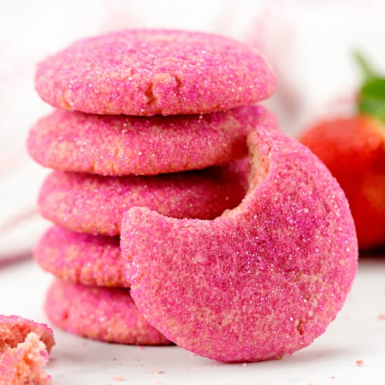 Strawberry Champagne Cookies