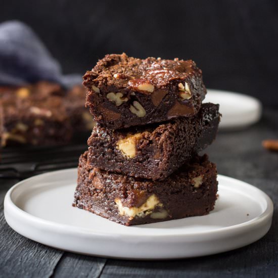 loaded fudgy brownies