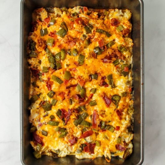 Cauliflower Jalapeno Casserole