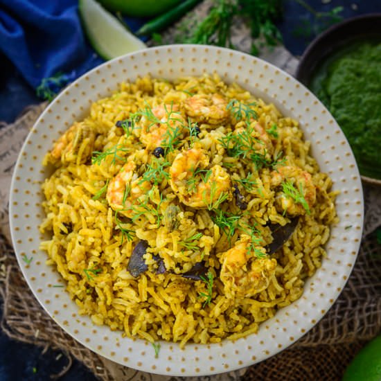 Spicy Prawn Pulao