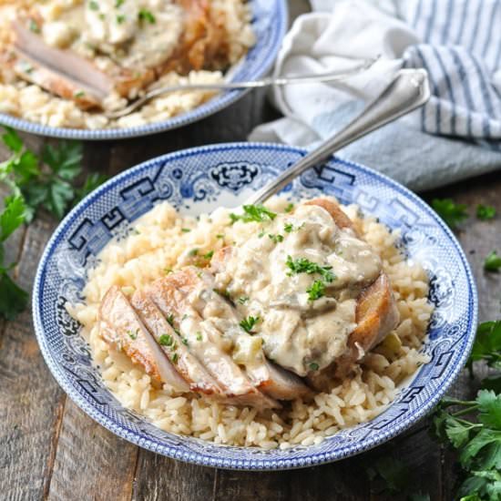 Pork Chops and Rice