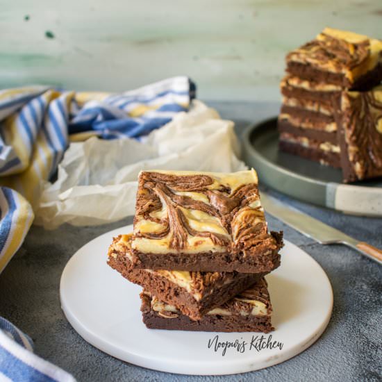 Nutella Cheesecake Brownies