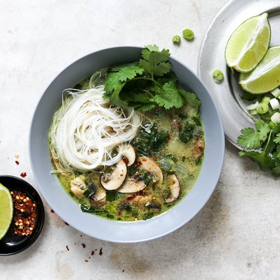 Thai Green Curry Chicken Soup