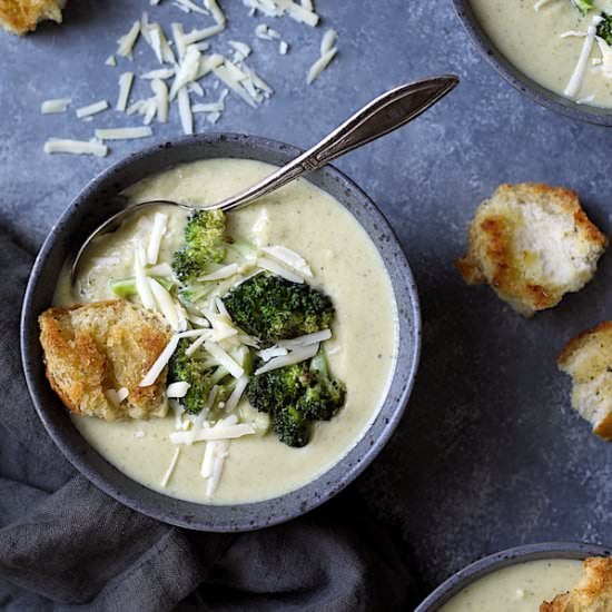 Broccoli Gruyere Soup