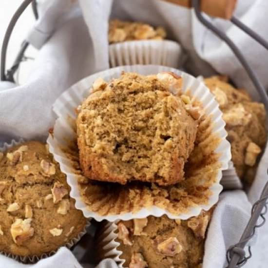 Flourless Banana Muffins