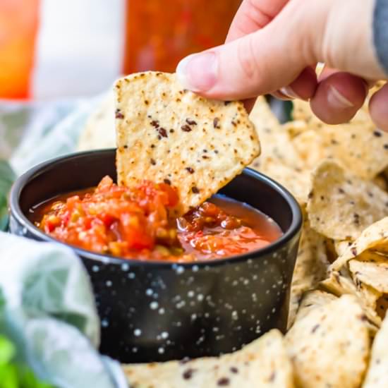 Homemade salsa