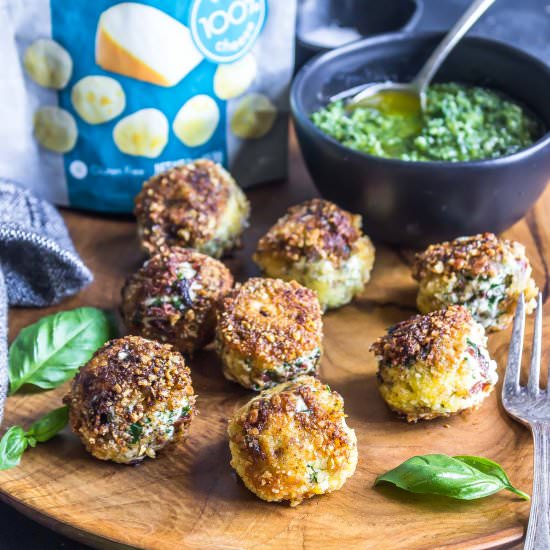 Keto Fried Goat Cheese Poppers