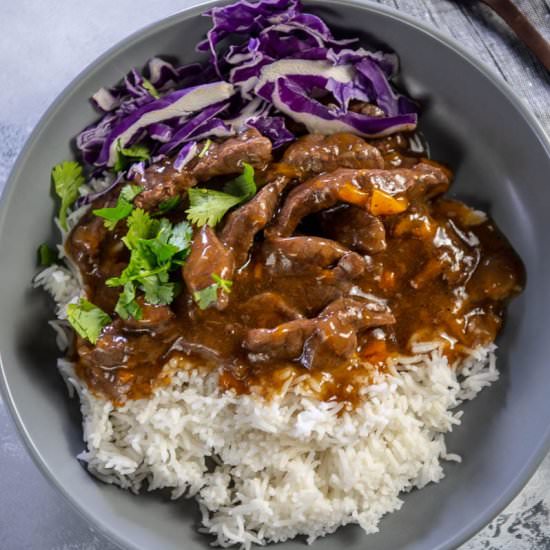 Instant Pot Pepper Steak