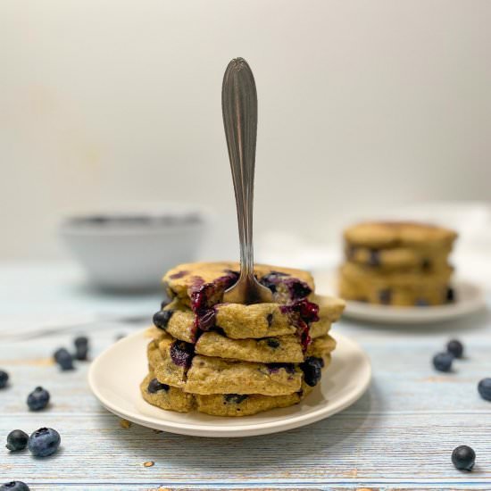 Healthy Blueberry Pancakes