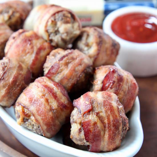 Bacon Wrapped Meatballs
