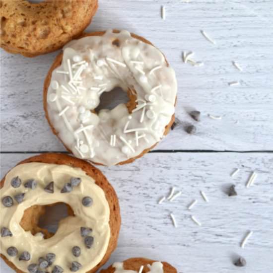Baked Donuts with Two Glazes