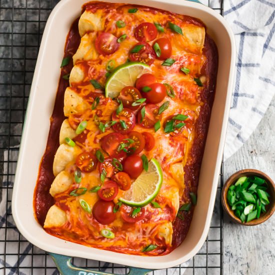 Instant Pot Chicken Enchiladas