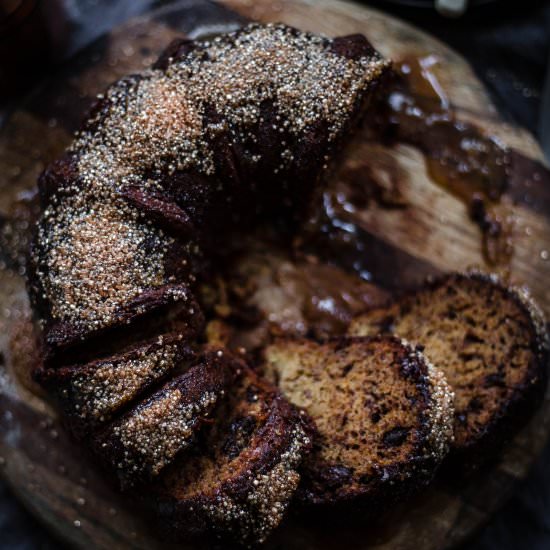 Banana, Caramel and Chocolate Cake